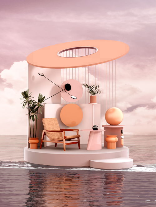 簡約幾何美學(xué) 日用百貨與數(shù)碼電器的抽象空間渲染